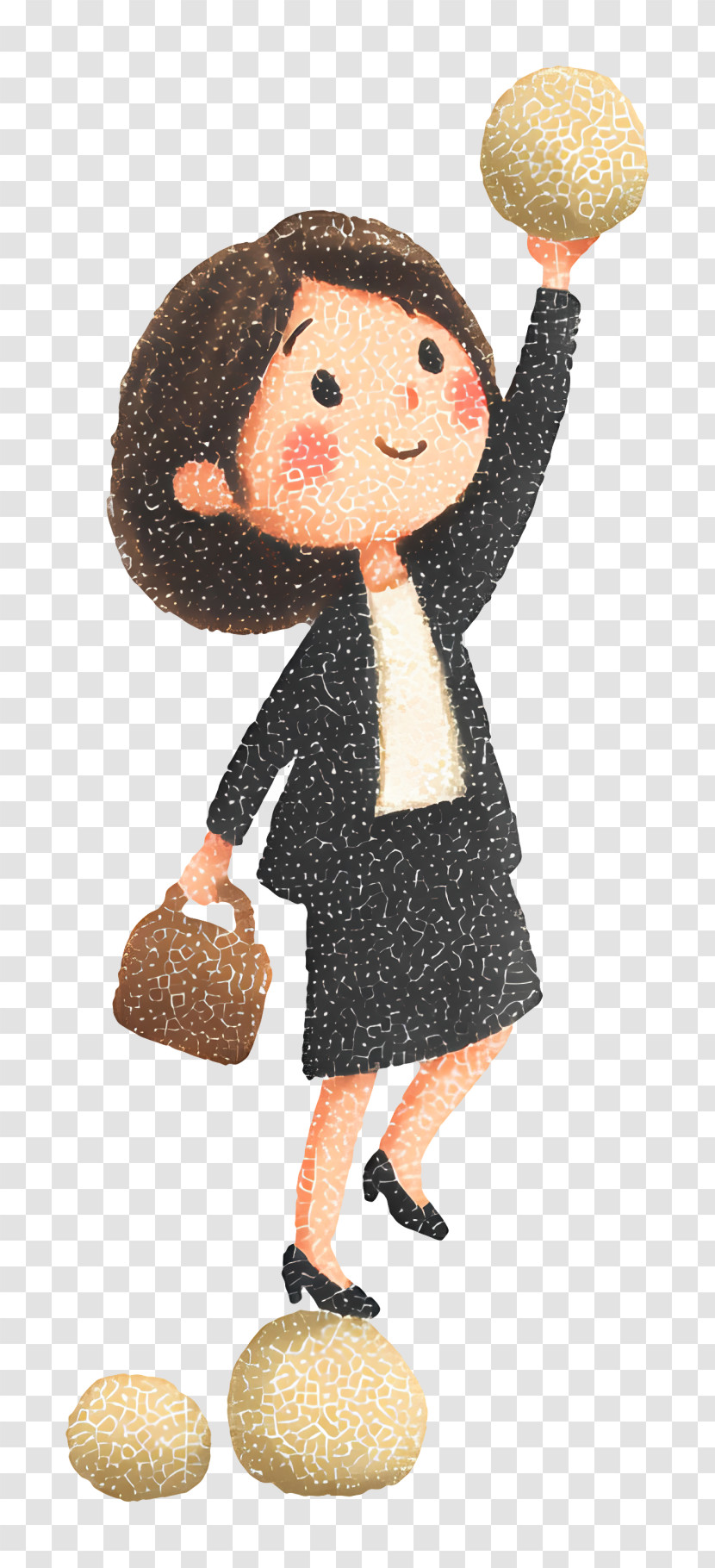 Woman Reaching For Success Transparent PNG