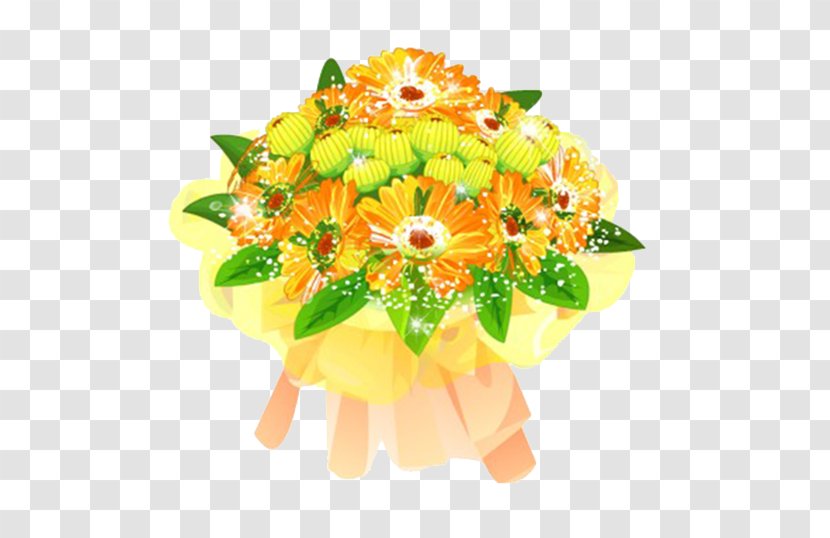 Transvaal Daisy Nosegay Chrysanthemum Adobe Flash - Flower Bouquet - Vector Transparent PNG