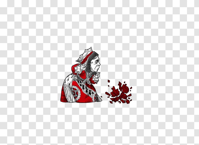 Alices Adventures In Wonderland White Rabbit Queen Of Hearts Illustration - Red - Meng Version Alice Transparent PNG