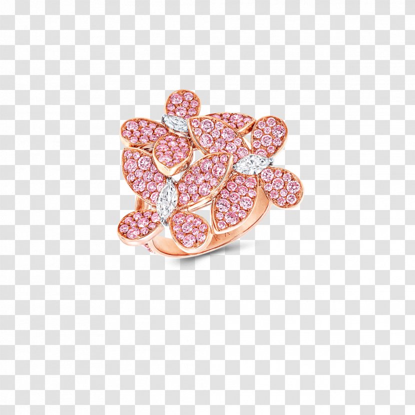 Wedding Ring Graff Diamonds Jewellery - Pink Star Diamond Transparent PNG
