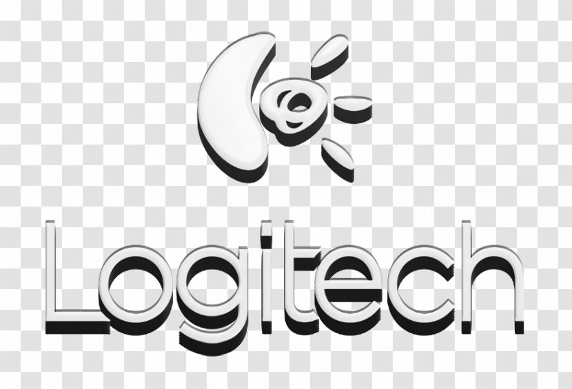Logitech Icon - Logo - Blackandwhite Transparent PNG