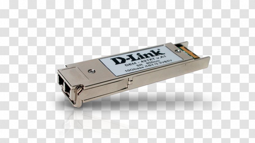 Small Form-factor Pluggable Transceiver 10 Gigabit Ethernet Single-mode Optical Fiber XFP - Electrical Cable Transparent PNG