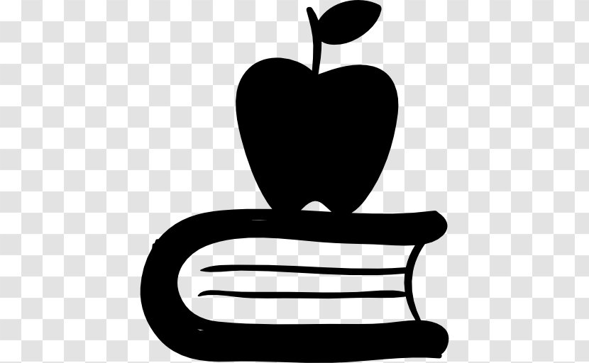 Apple Book - Silhouette Transparent PNG