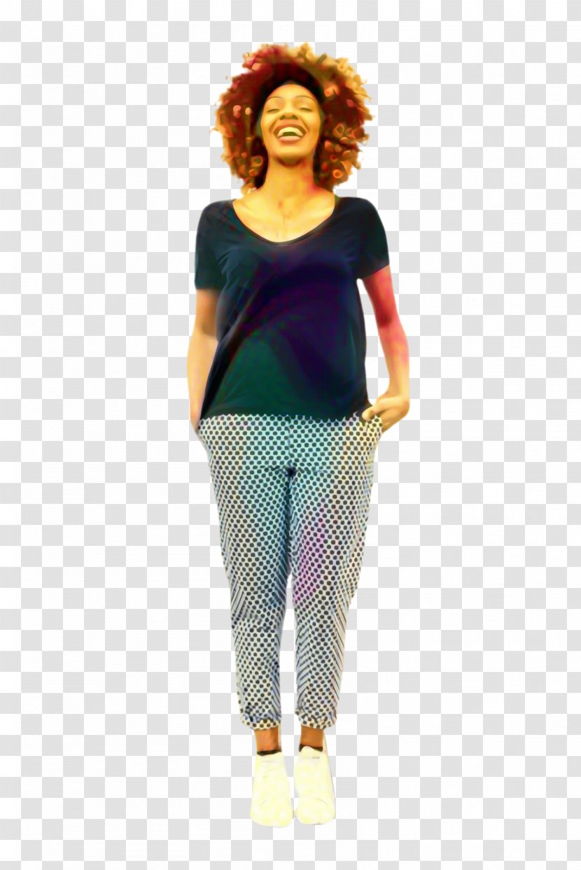 People Happy - Neck - Style Active Pants Transparent PNG