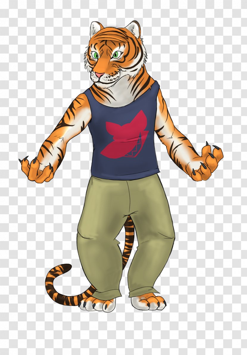 Tiger Drawing Furry Fandom Cat DeviantArt - Cartoon - Lion Dance Transparent PNG