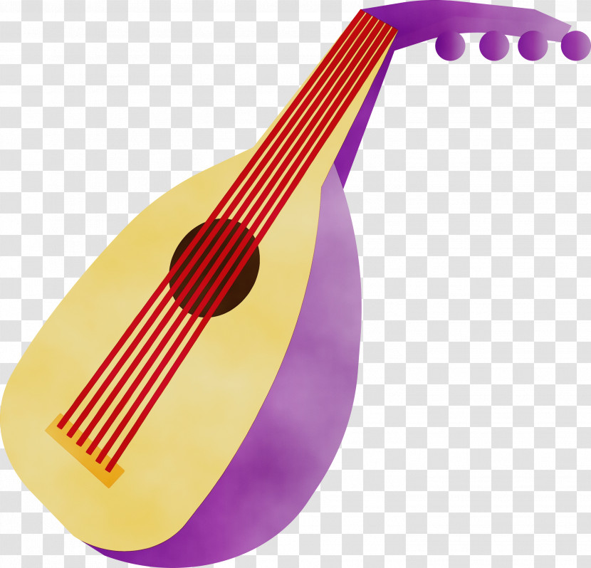 Yellow Musical Instrument Magenta Folk Instrument Transparent PNG