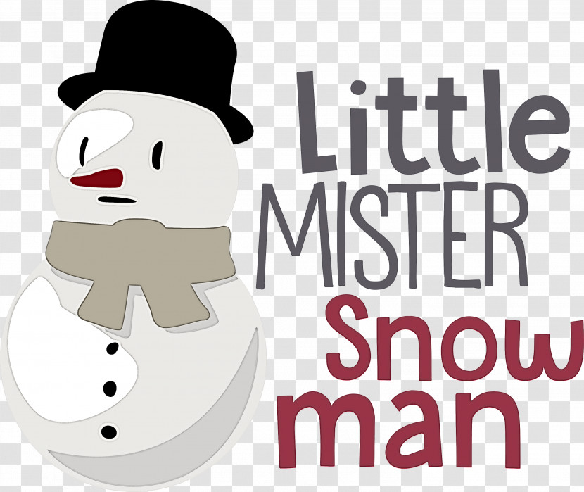 Little Mister Snow Man Transparent PNG