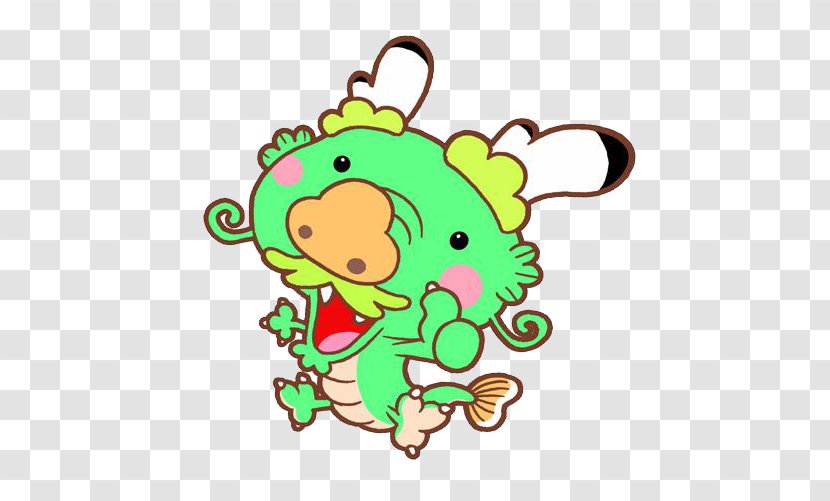 Zongzi Wuchang Subdistrict Chinese Dragon Clip Art - Flower - What A Lovely Little Dragon! Transparent PNG