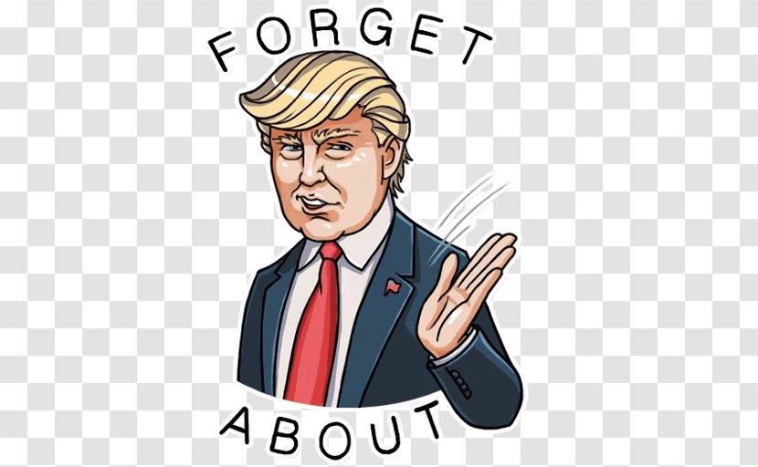 Donald Trump Sticker United States Telegram Clip Art - Cartoon Transparent PNG