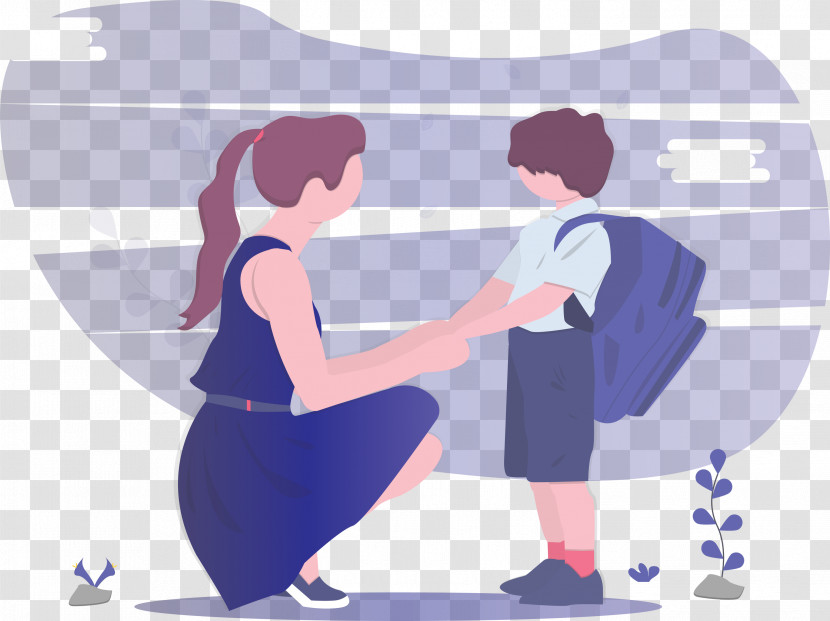 Back To School Mother Boy Transparent PNG