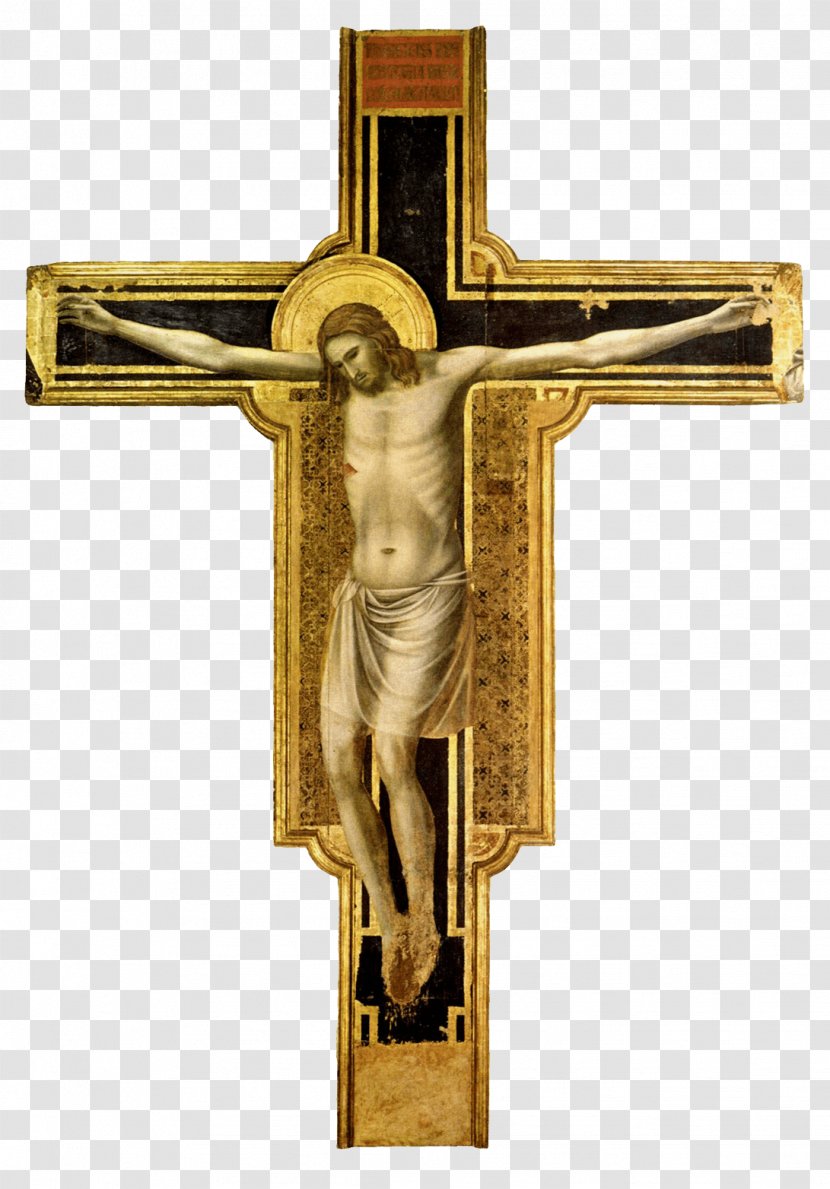 Rimini Crucifix The Louvre Tempio Malatestiano Crucifixion - Brass Transparent PNG