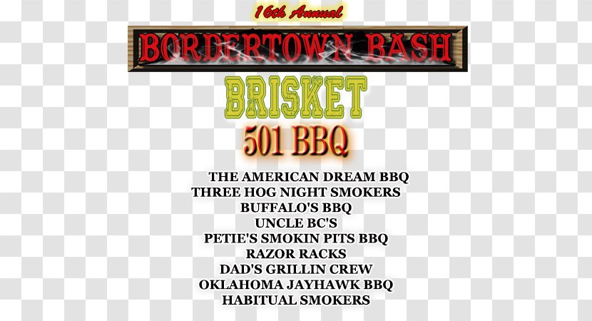 *17th Annual Bordertown Bash Barbecue Wildwood Barbeque Food - Silhouette - Non Profit Organization Transparent PNG