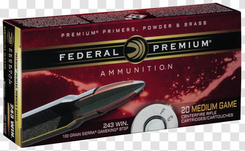 6.5mm Creedmoor Federal Premium Ammunition Cartridge Hunting - Heart Transparent PNG