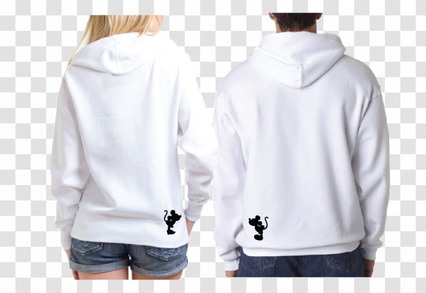 Hoodie T-shirt Wife Husband Mickey Mouse - Flower Transparent PNG