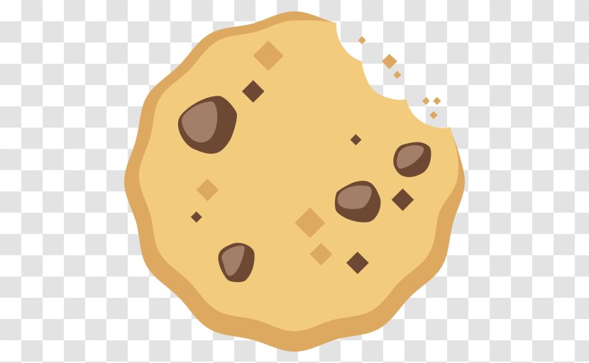 Chocolate Chip Cookie Biscuits Emoji Black And White Clicker - Peanut Butter - Oat Transparent PNG