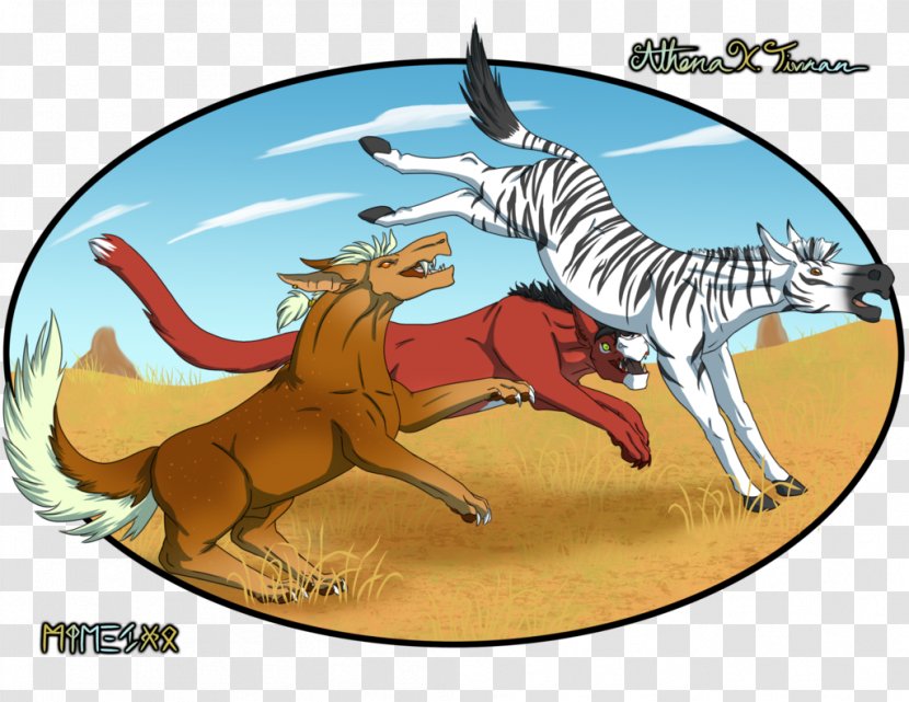 Cat Horse Mammal Illustration Fiction - Cartoon Transparent PNG