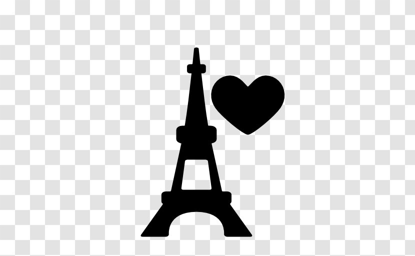 Eiffel Tower - Heart - Drawing Transparent PNG