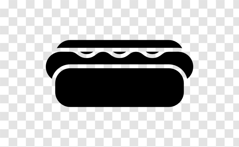 Hot Dog Junk Food Fast Sausage - Black Transparent PNG