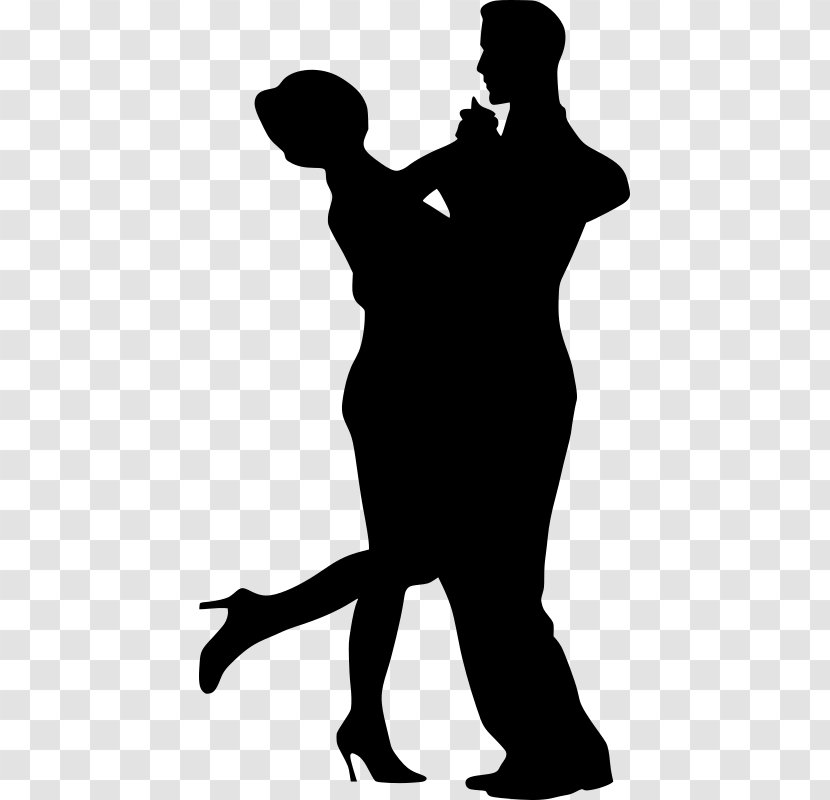 Partner Dance Clip Art - Male - Dancing Silhouette Transparent PNG