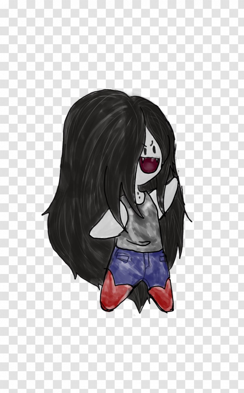 Black Hair Cartoon Brown - Watercolor Transparent PNG