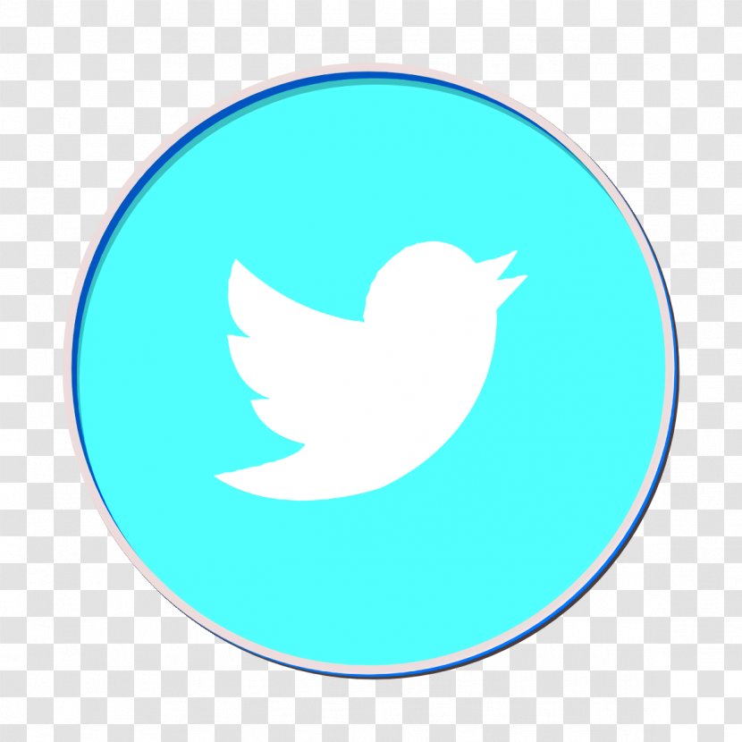 Twitter Icon - Turquoise - Symbol Wing Transparent PNG