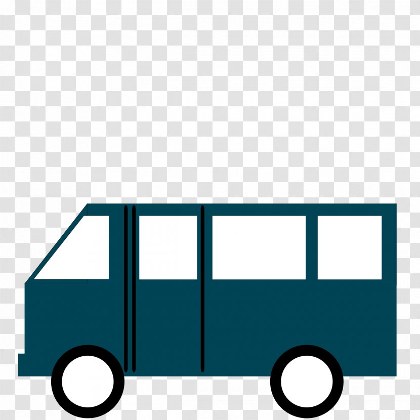 Minivan Minibus Car Clip Art - Public Domain - Van Transparent PNG