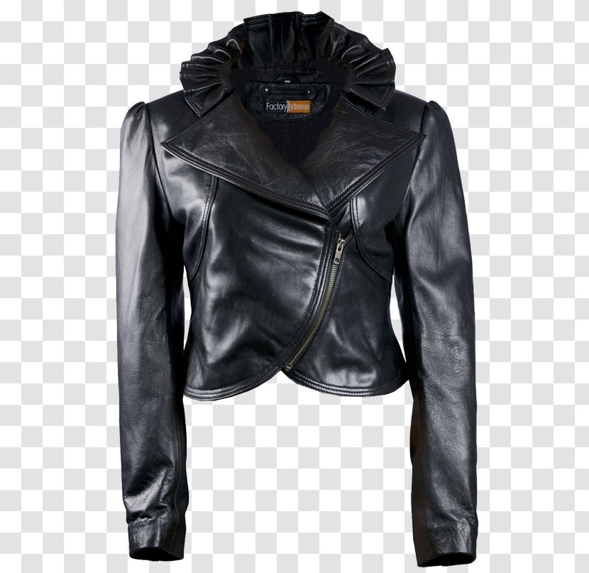 Leather Jacket Yves Saint Laurent Clothing - Black Transparent PNG