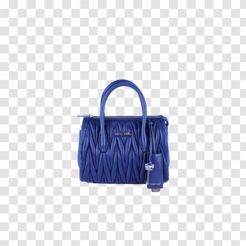 Tote Bag Cobalt Blue Leather Messenger Bags - Miu Transparent PNG