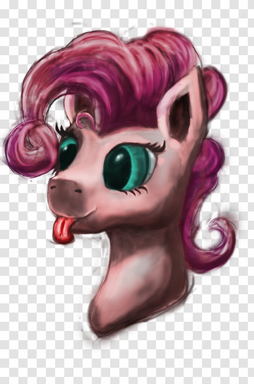 Snout Ear Legendary Creature Animated Cartoon - Magenta Transparent PNG