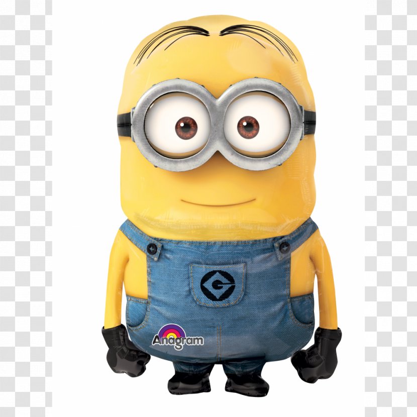 Dave The Minion Balloon Minions Despicable Me Party - Gift Transparent PNG