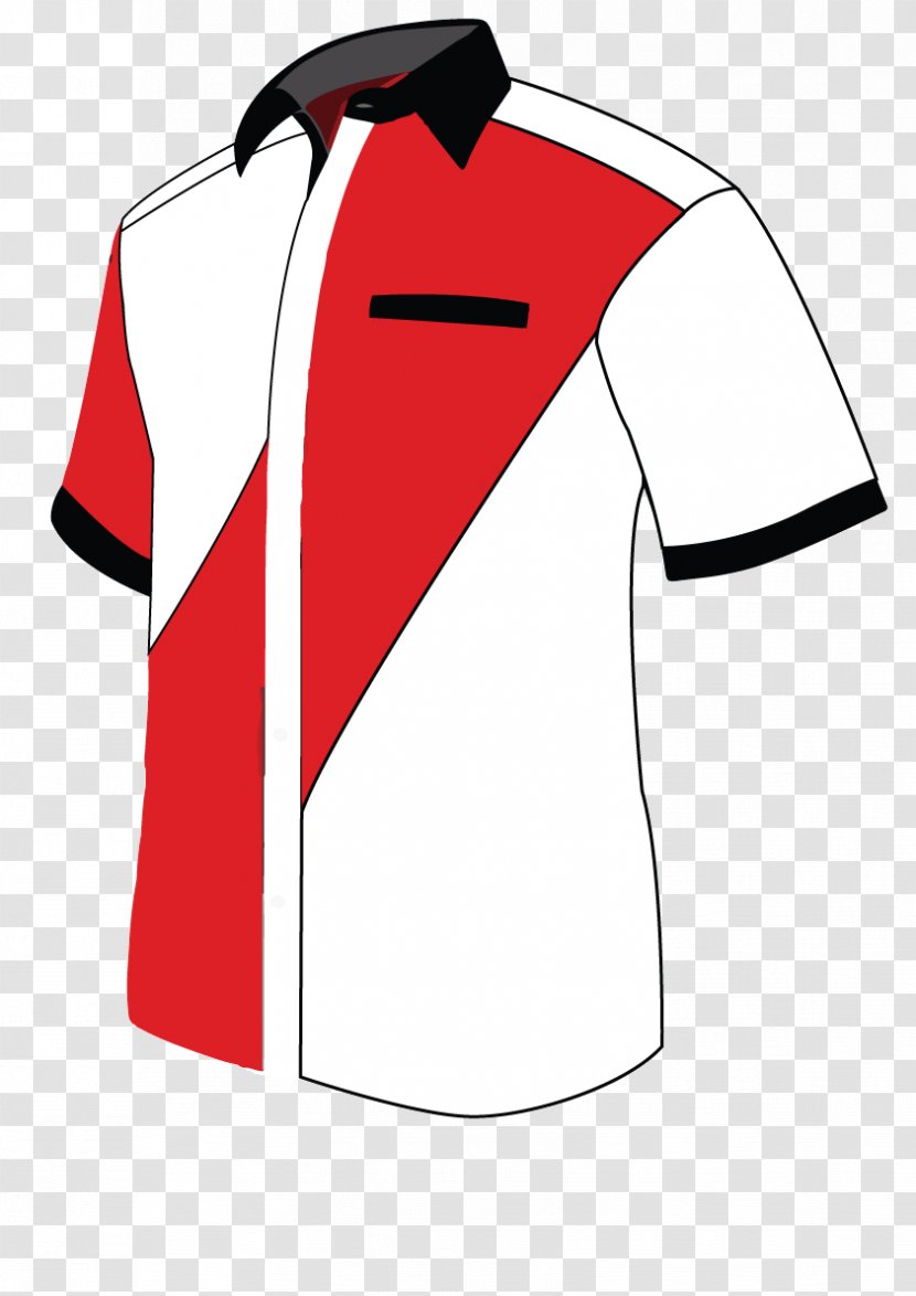 Sports Fan Jersey Dress Shirt Collar Design - Top Transparent PNG