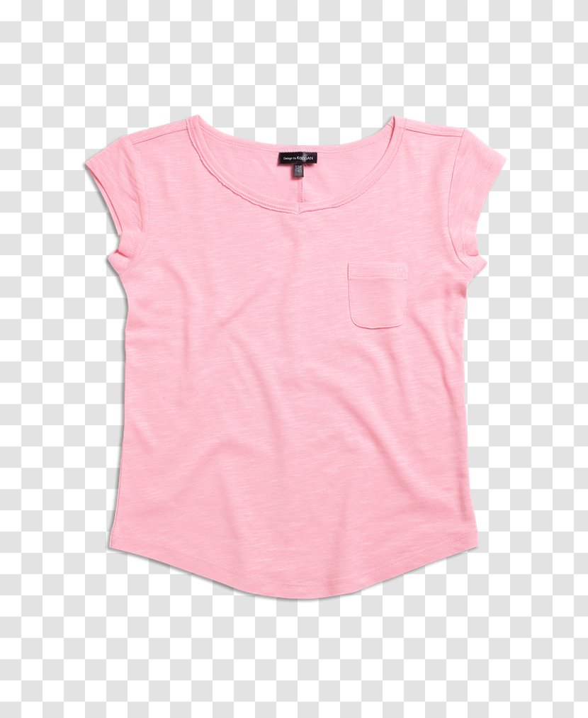 Blouse T-shirt Shoulder Pink M Sleeve - Childrens Height Transparent PNG