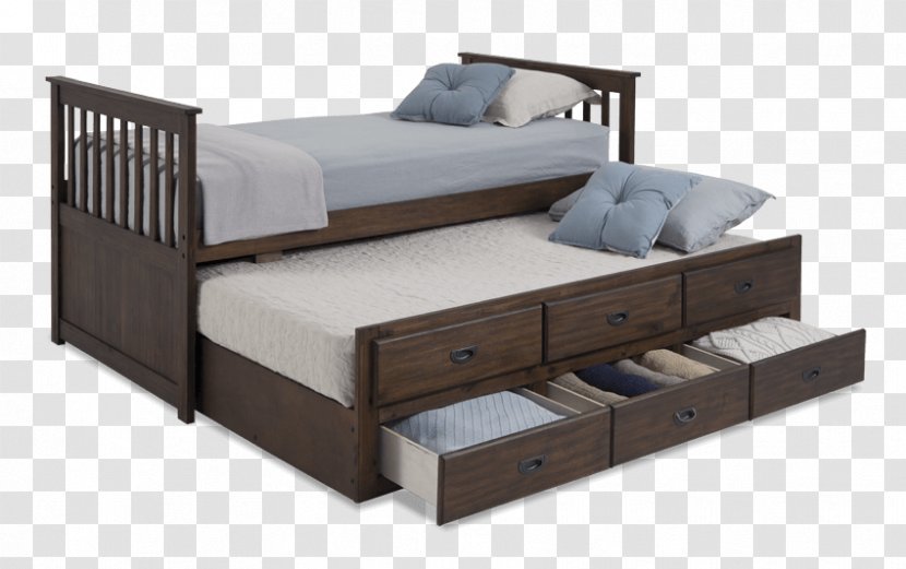 Trundle Bed Frame Box-spring Mattress - Twin Transparent PNG