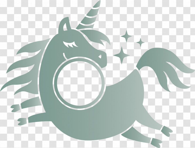 Unicorn Frame Transparent PNG