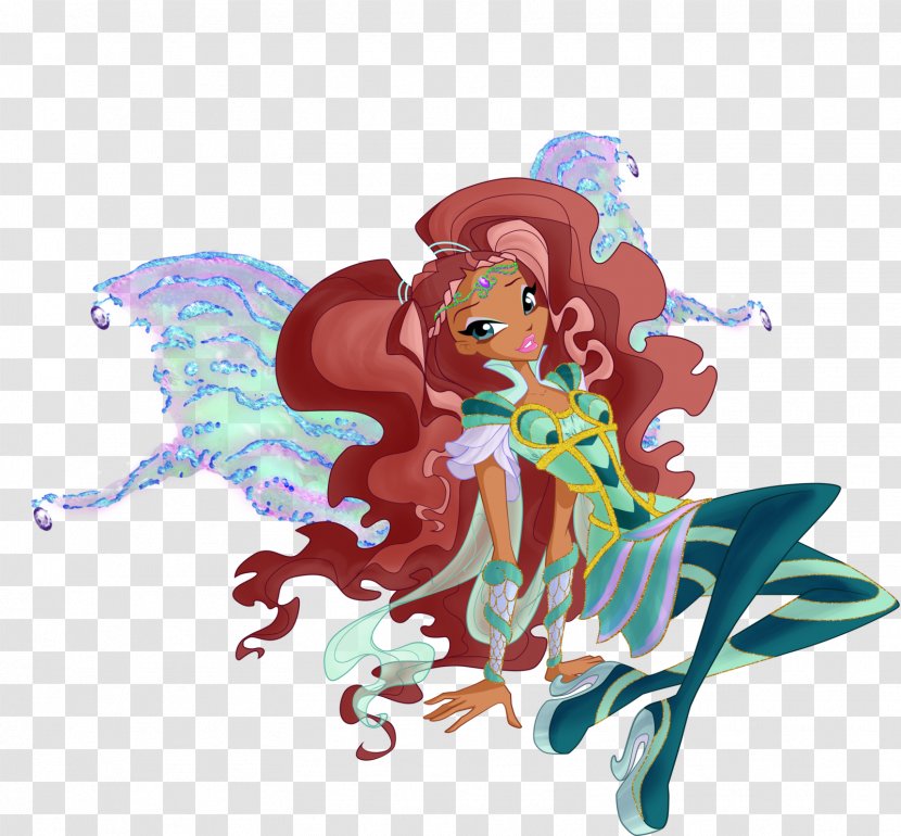 Aisha Bloom Flora Stella Tecna - Mermaid - Winw Transparent PNG