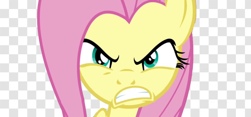 Fluttershy Pinkie Pie Applejack Rarity Pony - Watercolor - Angry Face Transparent PNG