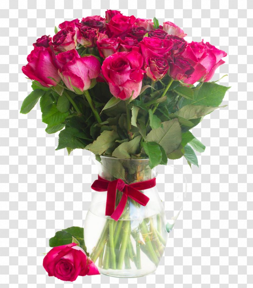 Rose Flower Bouquet Stock Photography Glass - Vase - Of Roses Image Transparent PNG