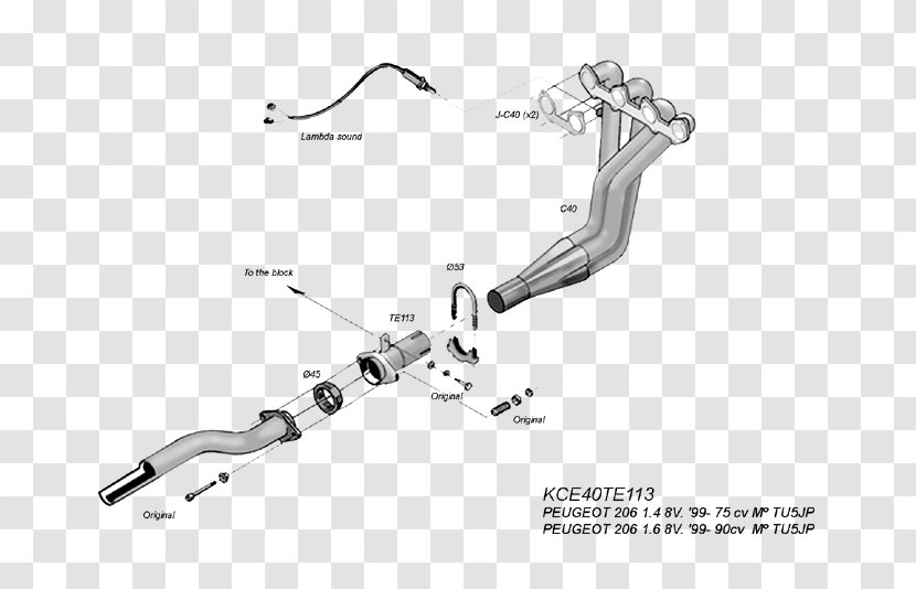 Peugeot 206 WRC Exhaust System Car 306 - Multivalve Transparent PNG