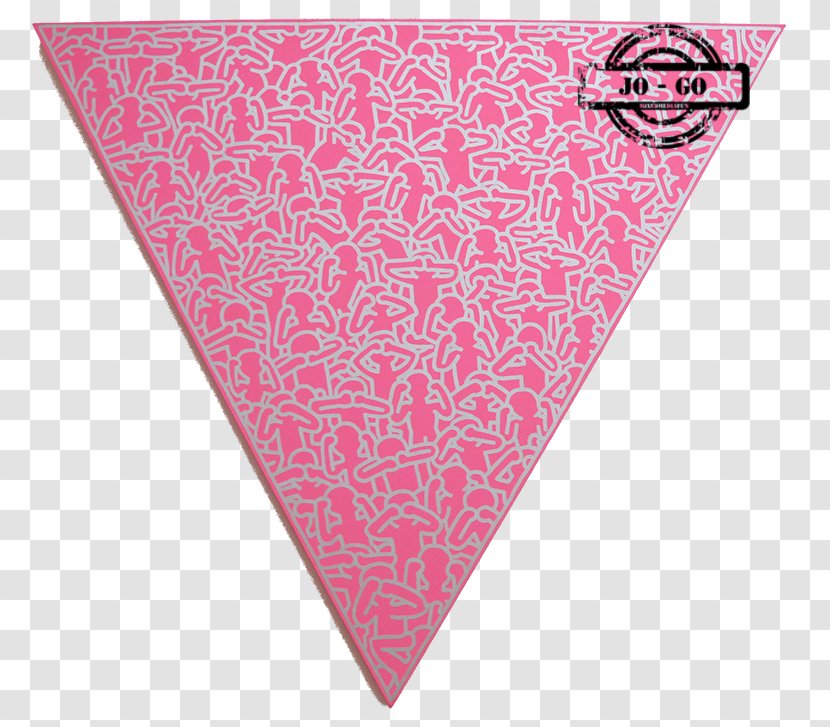 Works On Paper 1989 Work Of Art Painting Pink Triangle - Artcom Transparent PNG