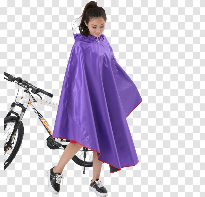 Outerwear Costume - Violet - Poncho Transparent PNG