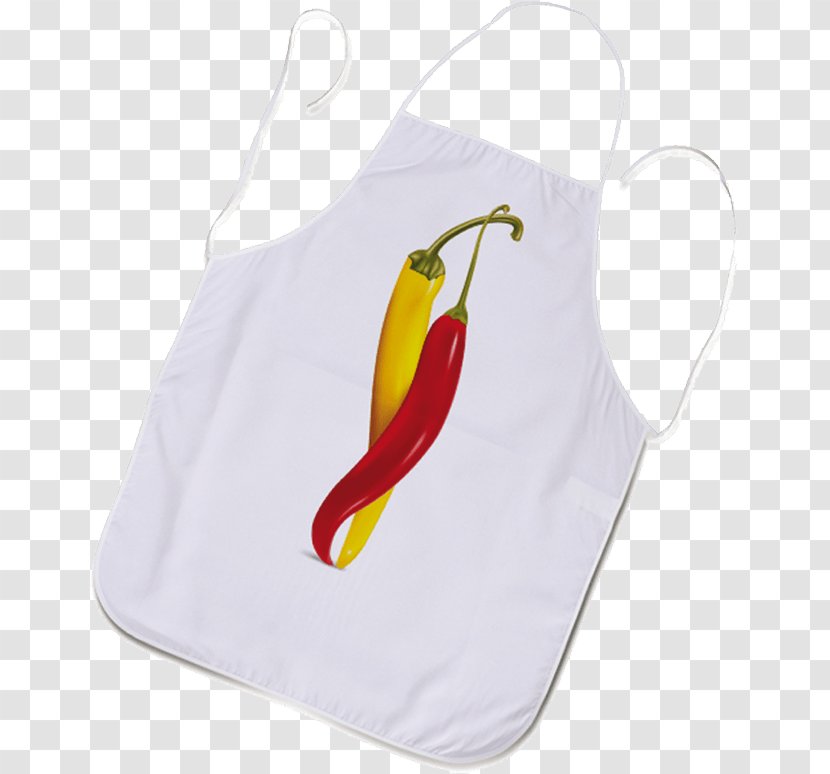 Chili Pepper White Drawing Apron A4 - Hostes Transparent PNG