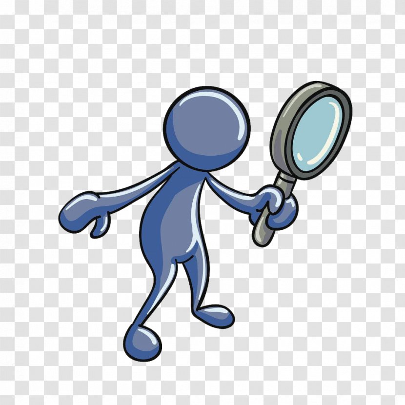 Magnifying Glass Cartoon - Gesture Animation Transparent PNG