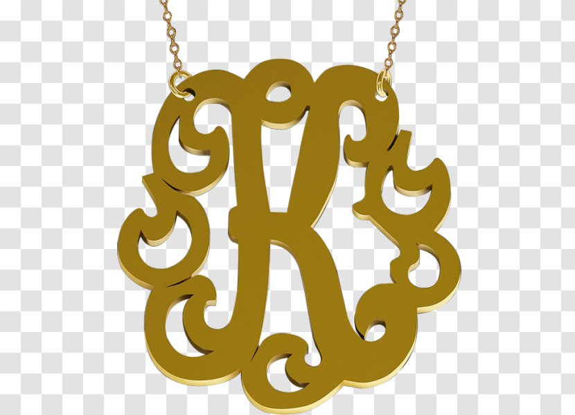 Charms & Pendants Initial Necklace Symbol Monogram - Fashion Accessory - K Jewelry Transparent PNG