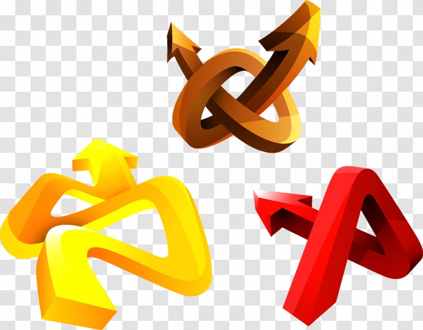 Arrow 3D Computer Graphics Clip Art - Logo - Dynamic Transparent PNG
