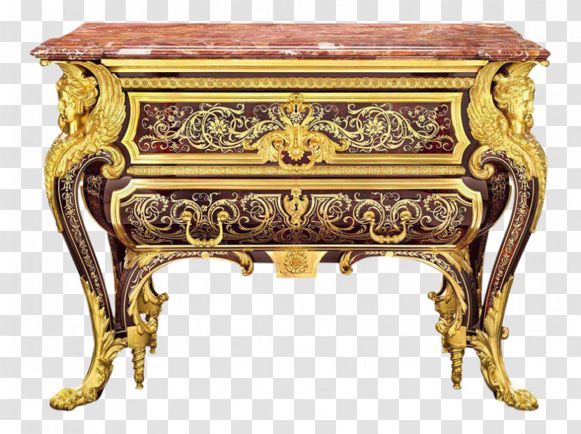 Marquetry Commode Louis XIV Furniture French - Tortoiseshell Transparent PNG