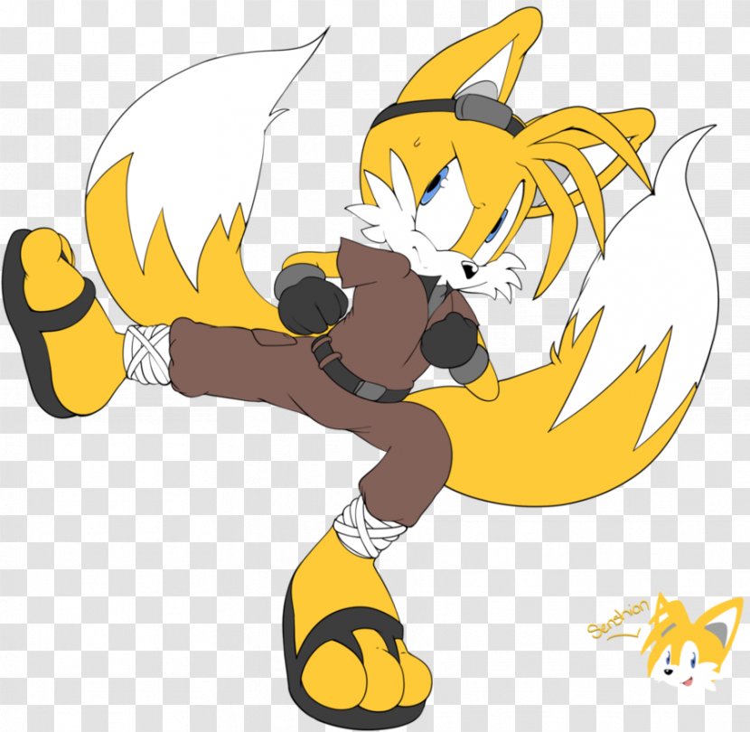 Tails Sonic Chaos Team Art - Tail - Happy Transparent PNG