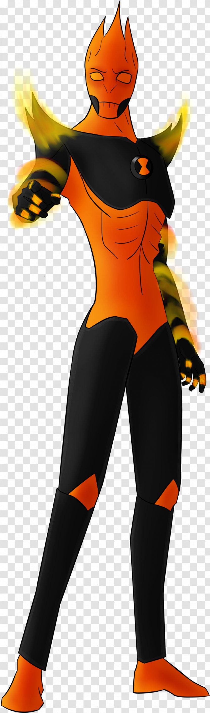 Kenny Tennyson Character Art - Orange - Hellfire Transparent PNG