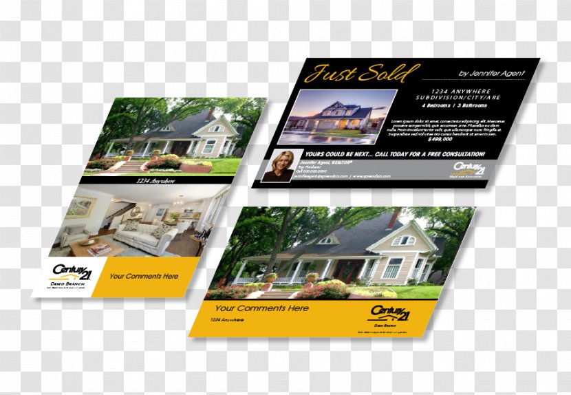 Estate Agent Real Century 21 Paper Closing - Brand Transparent PNG