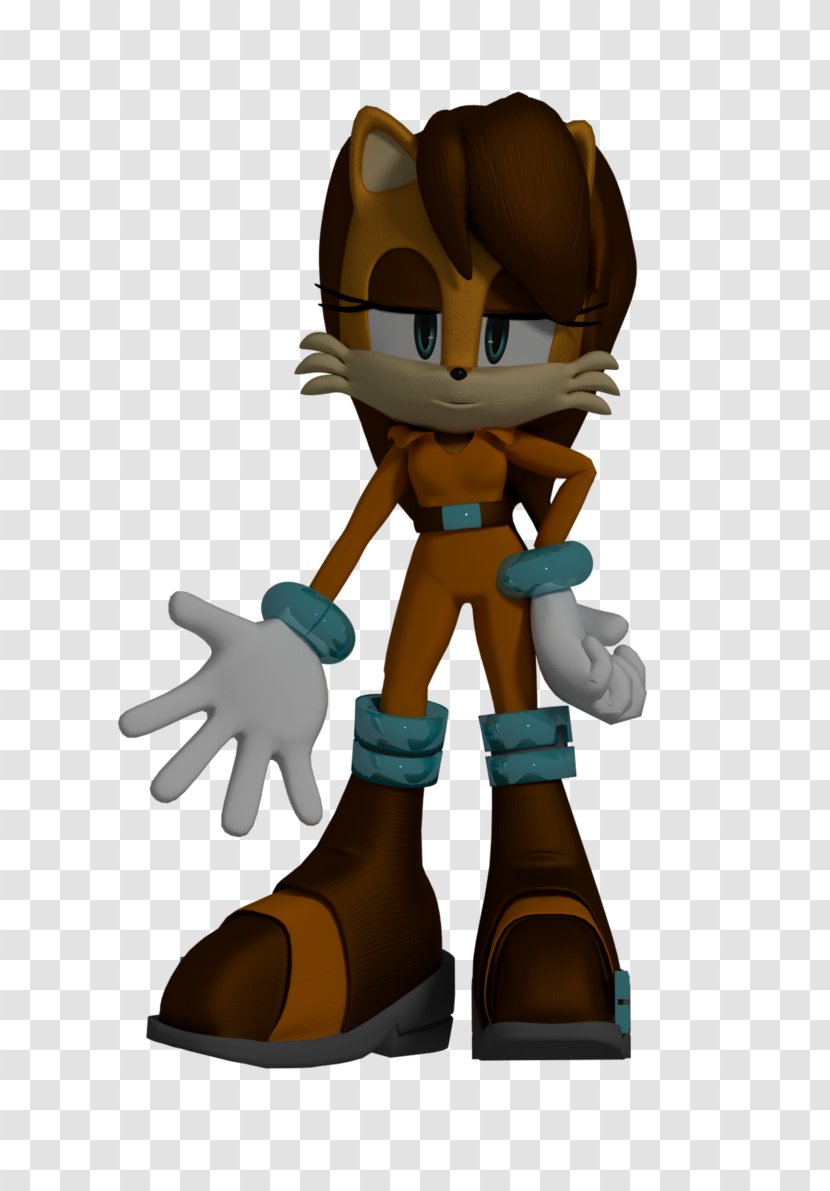 Sam The Squirrel Sonic 3D Art Meerkat - Action Figure Transparent PNG