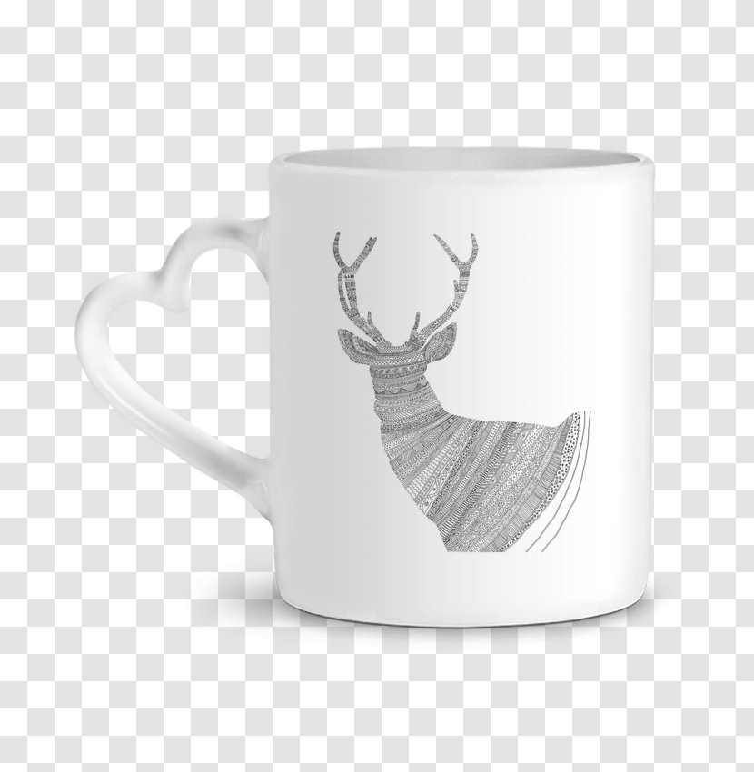 Coffee Cup Mug Ceramic Art Teacup - Stag Transparent PNG